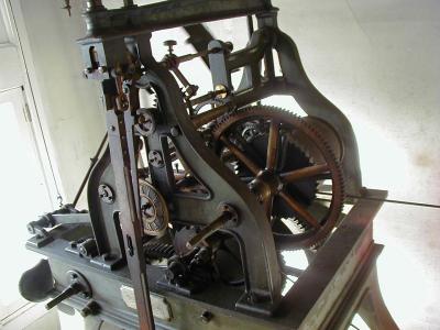 1888 Seth Thomas Tower Clock Mechanism, Bordentown City, NJ, USA